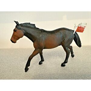 MOJO 2012 Solid Hard Rubber QUARTER HORSE Figure Educational 6.5" New With Tags